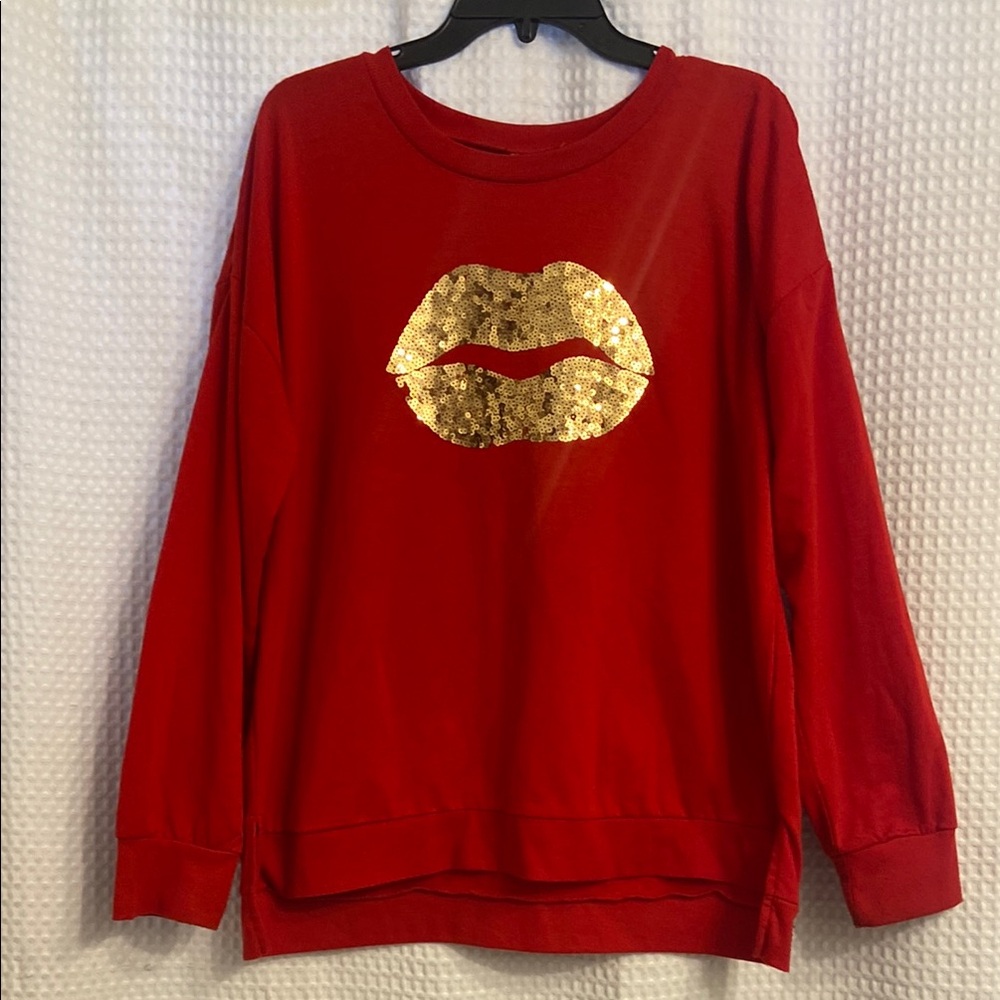 No Boundaries Red lightweight sweatshirt